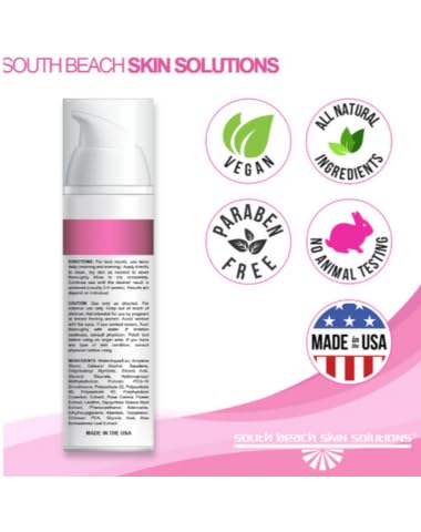 South Beach Salon Strength Anti-Aging Wrinkle Cream – Neck Firming & Skin Tightening Formula with Hydrating Care for Fine Lines, Sun-Exposed Areas & Mature Skin, 50ml