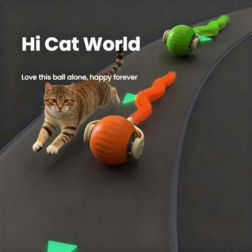 Interactive Cat Toys for Indoor Cats,Automatic Moving Kitten Toys,Cat Balls
