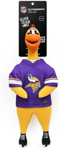 Littlearth NFL Team Rubber Chicken Pet Toy - Officially Licensed Teams