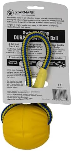 Starmark Swing 'n Fling DuraFoam Ball Dog Toy Medium