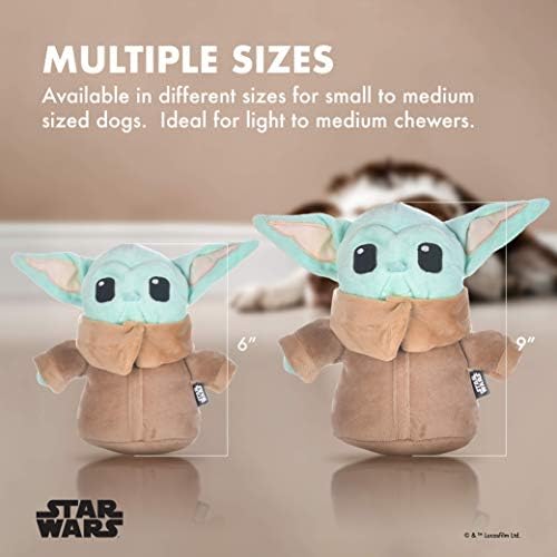 STAR WARS for Pets The Mandalorian Child Plush Figure Dog Toy, 9 Inch