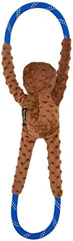 ZippyPaws RopeTugz Durable Dog Pull Rope Toy, Interactive Tug of War- Sloth