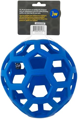 JW Pet HOL-ee Roller Dog Puzzle Ball, XL 7.5in, Natural Rubber