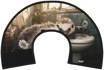 Custom Pet Cones - Unique Design Cat & Dog Cone, Collar for Post-Surgery Recovery, Adjustable Neck Smart Hedgehog Medium