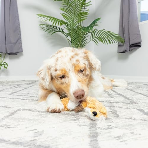 SPOT Skinneeez Extreme Quilted Fox - Durable, Stuffing Free Dog Toy with 4 Layers of Diamond Stitched Fabric & 2 Squeakers- Ideal for Medium and Large Aggressive Puppies and Dogs- 23in