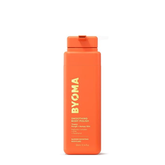 BYOMA Smoothing Body Polish - For Breakouts & Textured Skin - Exfoliating Body Scrub with PHA & Panthenol - Restores Skin Barrier & Soothes Inflammation - 10.14 fl oz