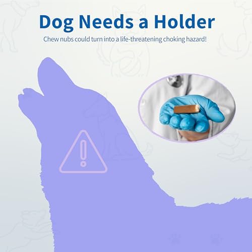 PetClan Chewise Bully Stick Holder for Dogs, Metal Teeth Dog Chew Holder