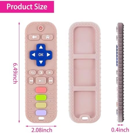 2 PCS Dog Teething Toys, TV Remote Control Shape Chew Toys for Training and Cleaning Teeth, Interactive Teether for Small Medium Dogs