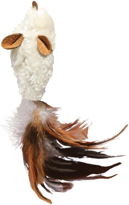 KONG Refillables Catnip Toys, Assorted 2-Pack – Plush Cat Toys with Refillable Catnip Pouch & Premium North American Catnip (Feather Mouse 2 Pack)