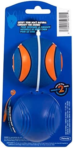 Chuckit! Sonic Dog Ball Medium (2.5 Inch Diameter), for Breeds 20-60 lbs (2 Count) (Pack of 12)