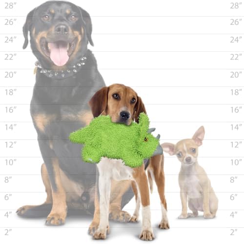 MIGHTY® 2 Pack Microfiber Medium Triceratops Dog Toys