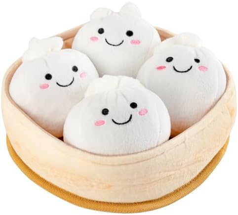 Sedioso Dog Squeaky Toys, 5-Pack Interactive Dogs Toy, Stuffed Dog Chew Toys, Durable Plush Toy for Puppy, Small, Middle, Large Dogs