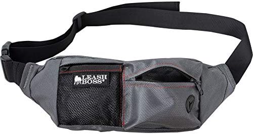 Leash Boss Dog Treat Pouch for Training | Training Treat Pouches for Pet Training | Treat Bag for Dog Training | Portable Kibble Snack Container for Pets | Fanny Pack Waist Belt Transport On The Go