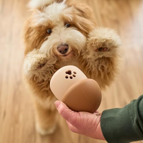 SPOT Treat Tumbler Mushroom – Freezable & Fillable Treat Dispensing Dog Toy for Small & Medium Dogs, Silicone, Easy to Clean, Interactive, Holds Small Kibble & Soft Snacks, 4.5 in