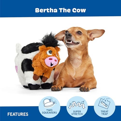 BarkBox Bertha the Cow Dog Toy - XL - Dogs