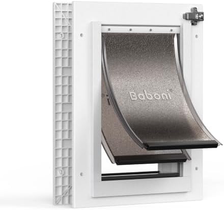Baboni Dog Door for Door,Durable Plastic Frame,Small(Plus)