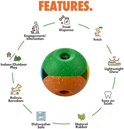 Max Fusion Quantum Dog Toy, Medium, Multi, Made with Nike Grind