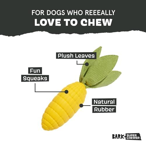 BarkBox Corn to Run Dog Toy - Toy for Large Dogs