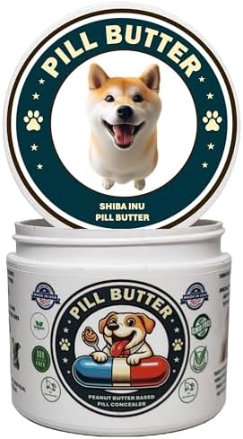 Peanut Butter Dog Pill Wrap - Shiba Inu Label