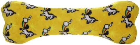 MIGHTY Tuffy 2 Pack Bone Dog Toy: Ultra Durable Plush Toy with Multiple Layers & Reinforced Seams, Washable and Floats, Vinyl Bone & Fleece