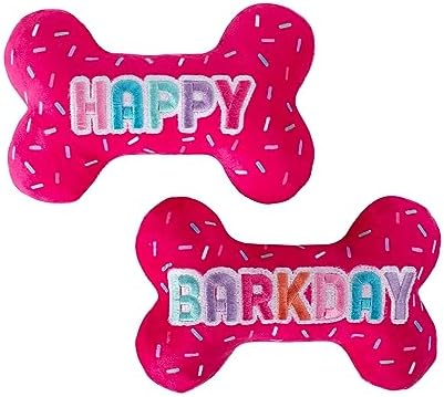 Fringe Studio Plush Dog Toy, It's My Barkday, Pet Shop Collection (314226)