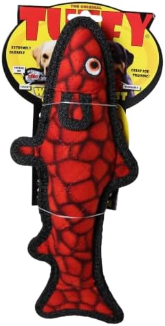 TUFFY® : 2 Pack Trout Dog Toy: Ultra Durable Plush Toy with Multiple Layers & Reinforced Seams, Washable and Floats, Original Construction