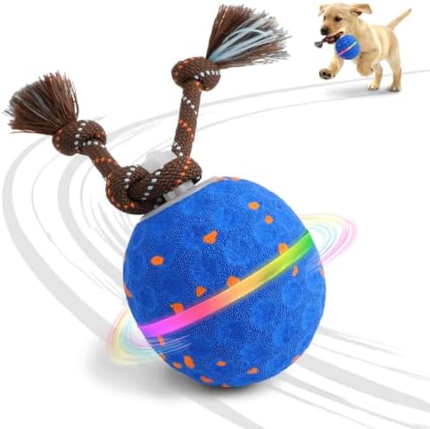 Interactive Dog Toy, 3 Modes Automatic Rolling Ball
