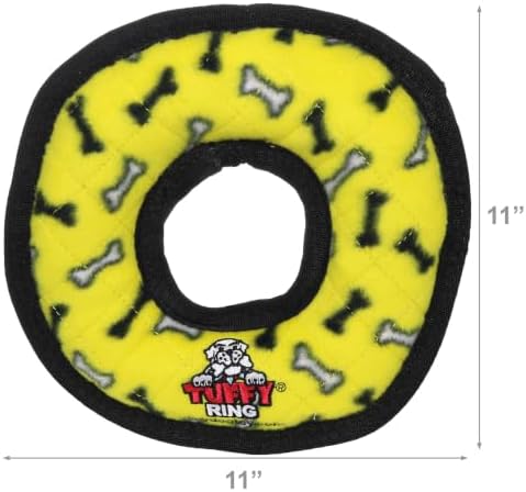 TUFFY® 2 Pack Ultimate Ring Ultra Durable Plush Dog Toys