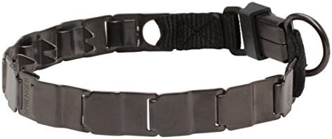 Herm Sprenger Black Stainless Steel Matt Neck Tech Sport Dog Collar - 19 inches