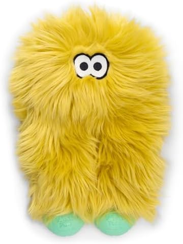 WEST PAW Rowdies Astrid Durable Plush Dog Toy with Reinforced Seams and Chew Resistant Design for Tough Play Safe Indoor or Outdoor Fun for Dogs Who Deserve the Best - Citrus
