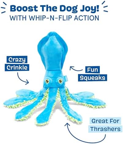 BarkBox Shifty Sid the Squid Dog Toy - for Dogs