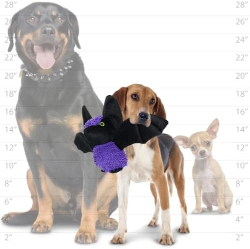 MIGHTY® 2 Pack Microfiber Medium Bat Ultra Durable Plush Dog Toy