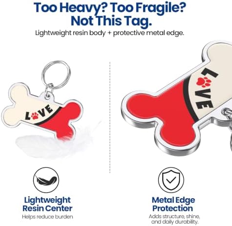 QR Code Pet ID Tag, Instant Scan-Based Location Alert, Updatable Pet Profile, Free Essential Features, No Subscription, Zinc Alloy Edge for Dogs Collar