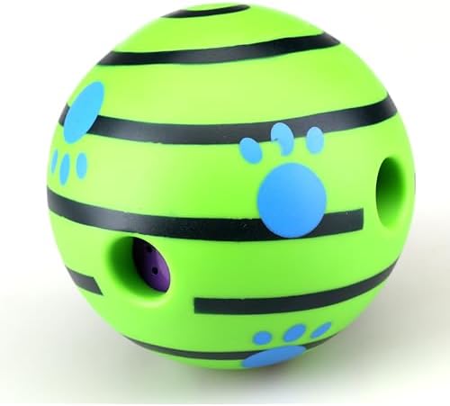 Wobble Giggle Ball, Interactive Dog Toy, Fun Giggle Sounds When Rolled or Shaken