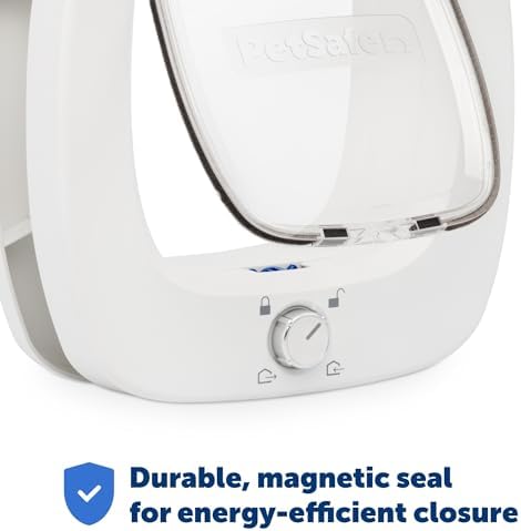 PetSafe Big Cat Door, Interior/Exterior, 4-Way Lock, Soft-Close, Up to 25lb