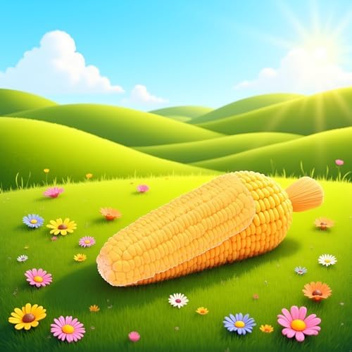 Yellow Corn Shape Pet Dog Puppy Latex Squeaky Bite-Resistant Interactive Play Chew Toy Pet Supplies Dog Toy, Aggressive Chewers for Small/Medium/Large