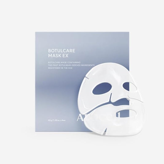 AROCELL OFFICIAL Botulcare Mask EX 4 Facial Sheet – Moisturizing Firming Hydrating Elasticity Boosting Pore Minimizing Korean Skincare with Hyaluronic Acid & Panthenol