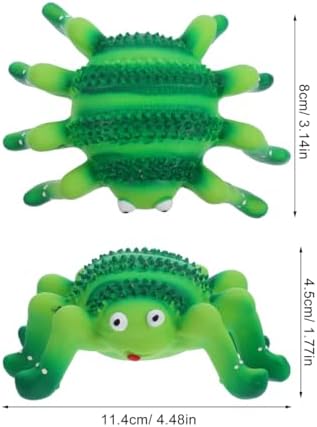 Abaodam Squeaky Latex Dog Toy Small Puppy Teething Chew Toy for Dogs and Cats Spider and Ladybug Figurine Interactive Pet Plaything for Chewers