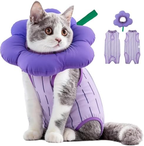 EMUST Recovery Suit for Cats After Surgery, Breathable Surgical Wear Female
