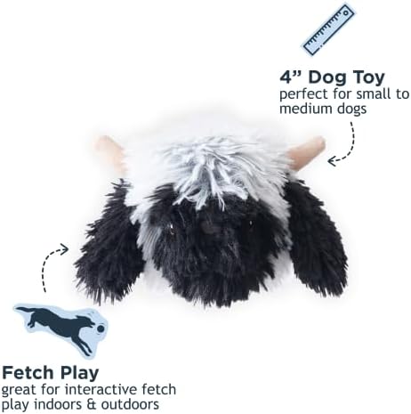 Tall Tails 2-in-1 Fetch Ball Dog Toy, Highland Sheep