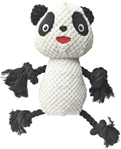Plush Squeaky Chew Toy for Small Medium Large Dog,(White Panda)