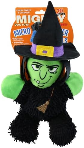 MIGHTY® 2 Pack Microfiber Medium Witch Ultra Durable Plush Dog Toy