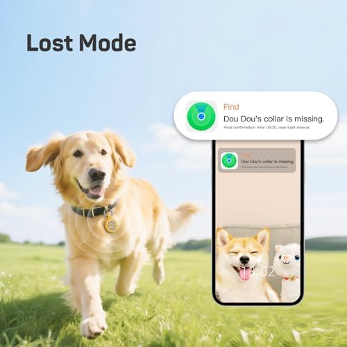 Plike Smart Pet Tracker for Apple Find My, iOS Only Dog Tag