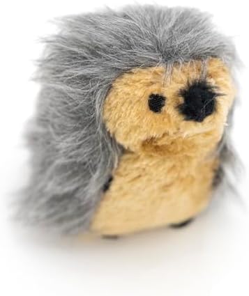Jeffers Pet Plush Hedgehog Dog Toy with Squeaker, 4"- Soft Stuffed Plush Animal Toy for Puppies Small Medium Dogs, Interactive Play, Training, Fetch, Tug, Chew, Cuddle Companion, Indoor Fun - 1 Pack