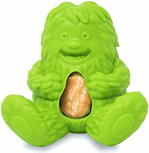 Yeti Puff & Play Interactive Dog Toy, Nugget Treat Dispenser, Green Yeti