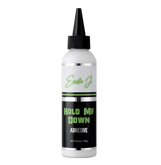 Ericka J. Hold Me Down Adhesive - Waterproof Lace Wig Glue for Strong Hold, Quick Drying, Sweat & Water Resistant – Sensitive Skin Friendly (150g / 5.3 Oz)