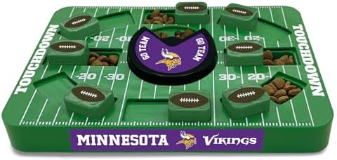 Pets First NFL Minnesota Vikings Large Puzzle Toy - New Size, Interactive Dog Treat & Slow Feeding Puzzle