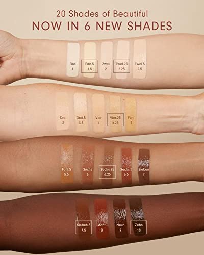 Monika Blunder Beauty - Blunder Cover Foundation/Concealer - Shade: 5 - Fünf - Medium/Deep, Warm Golden Undertones - Clean Beauty, All-In-One, Cruelty-Free, Fragrance-Free, Vegan - 0.62 oz
