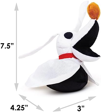 Buckle-Down Disney Dog Toy, The Nightmare Before Christmas Zero Pose Pet Toy, Ballistic Nylon Plush