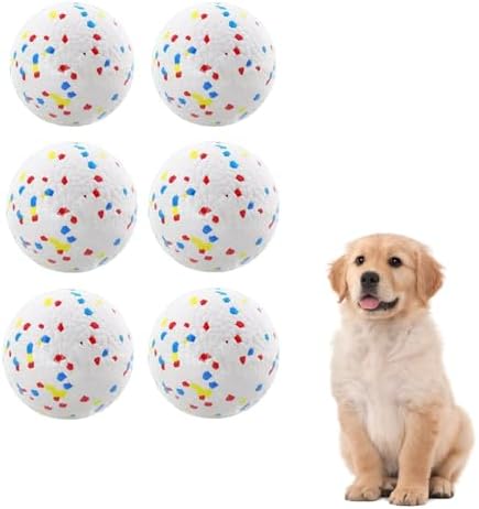 Dog Balls for Dogs:6 Pack 2.3 Inch Balls Compatible with Most Automatic Ball Launchers, for Puppy Dogs Medium Dogs Playing Exercise and Practice